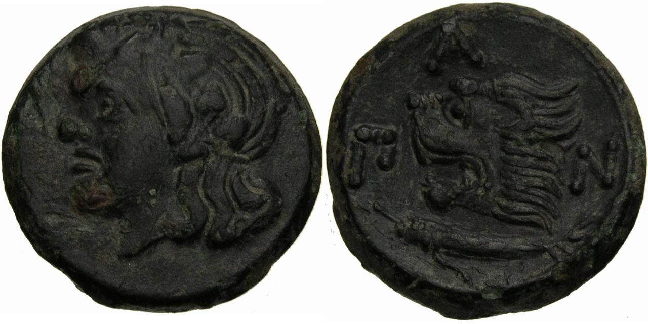 Foto Griechische Münzen Bronze