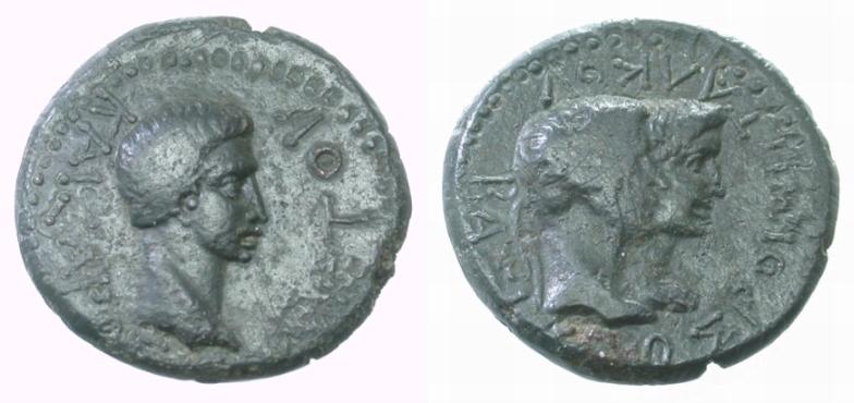 Foto Griechische Münzen Unter Rom Ae Bronze 31 v C-12 n C