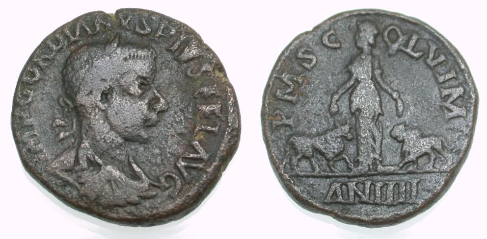 Foto Griechische Münzen Unter Rom Ae Grossbronze 242-243