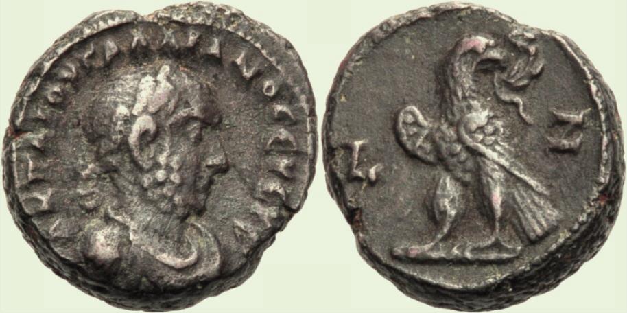 Foto Griechische Münzen Unter Rom Billon Tetradrachmon 259-260 n Chr