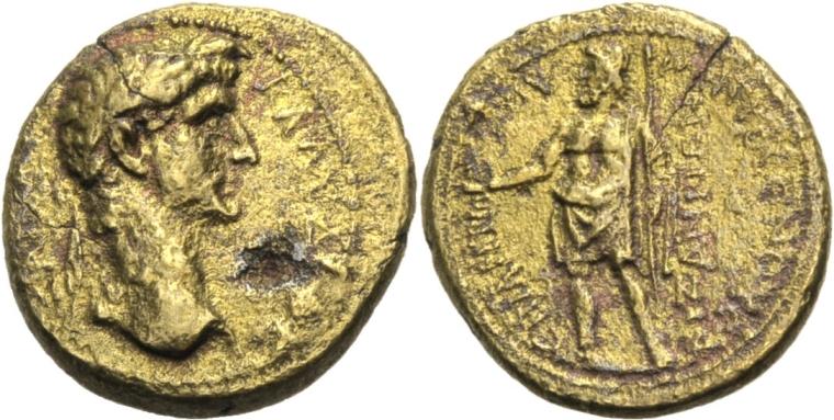 Foto Griechische Münzen Unter Rom Kleinbronze 41-54