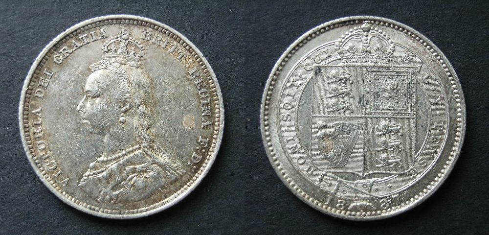 Foto Großbritannien 1 Schilling 1887