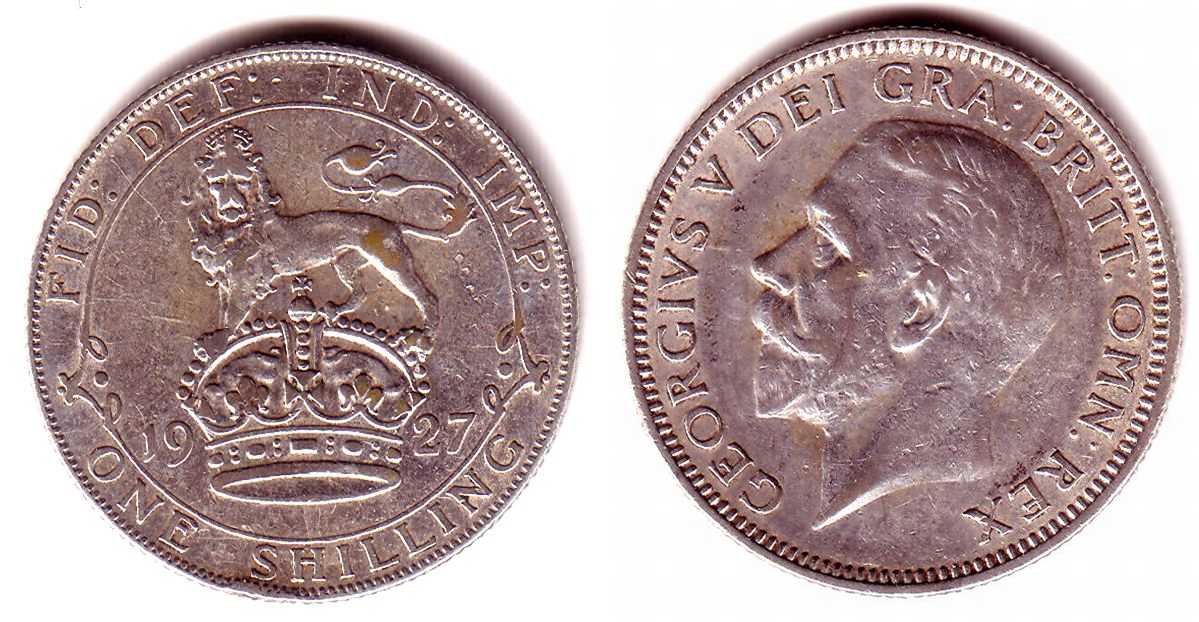 Foto Großbritannien 1 Shilling 1927