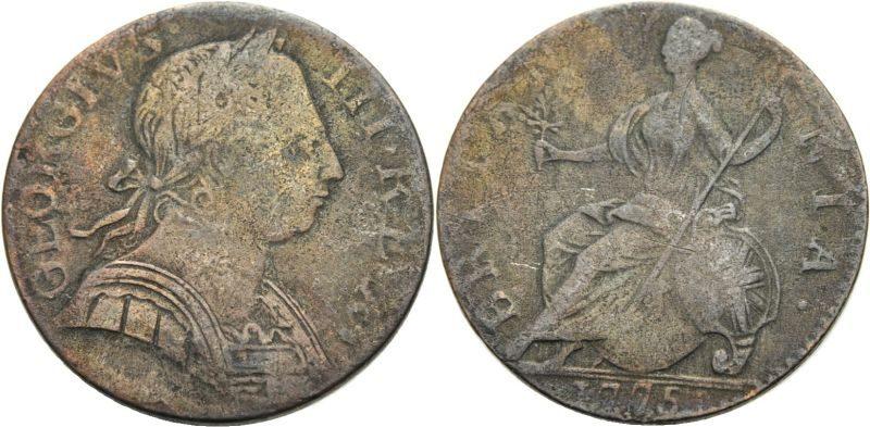 Foto Großbritannien 1/2 Penny 1773