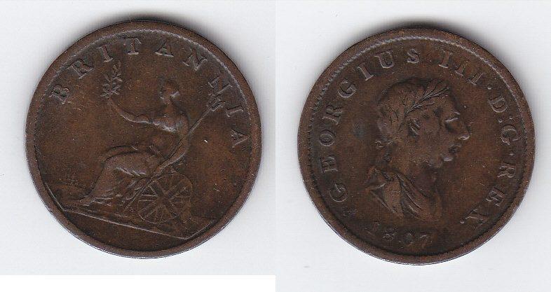 Foto Großbritannien 1/2 Penny 1807