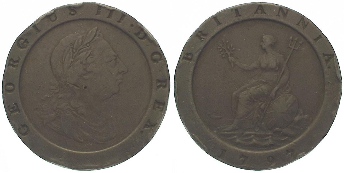 Foto Großbritannien 2 Pence 1797