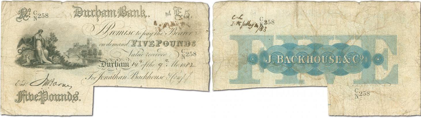 Foto Großbritannien 5 Pounds 1882