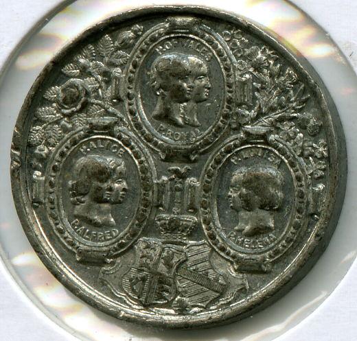 Foto Großbritannien Blei Medaille 1850