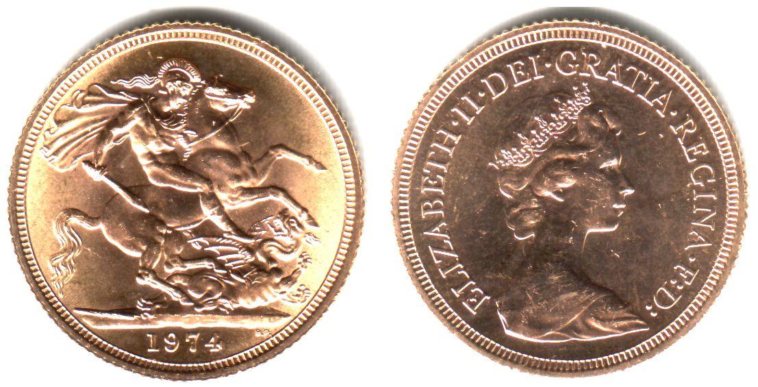 Foto Großbritannien/ England 1 Pound 1974