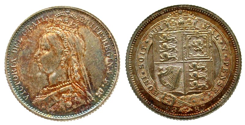 Foto Großbritannien Great-Britain 6 Pence 1887