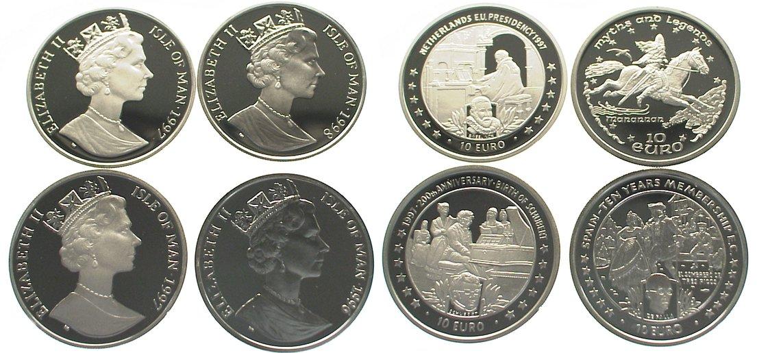 Foto Großbritannien-Isle of Man 4x 10 Euro 1996