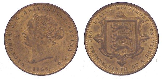 Foto Großbritannien-Jersey Cu 1/26 Shilling 1866