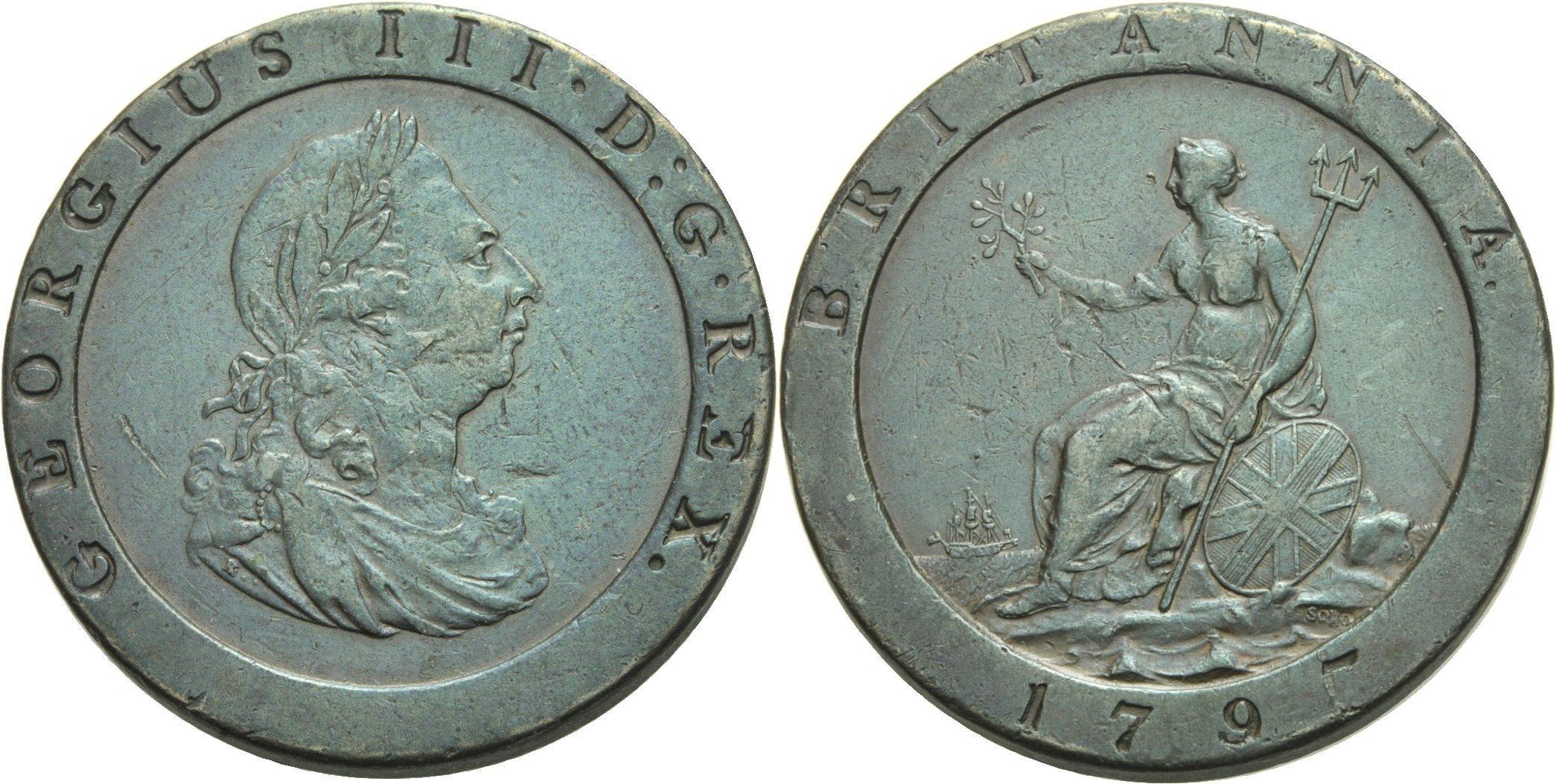 Foto Großbritannien Penny 1797