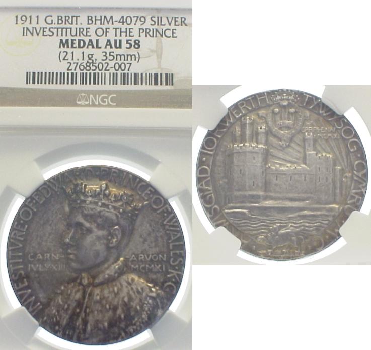 Foto Großbritannien Silbermedaille 1911