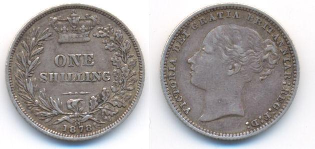 Foto Grossbritannien: Victoria, 1837-1901 Shilling 1878