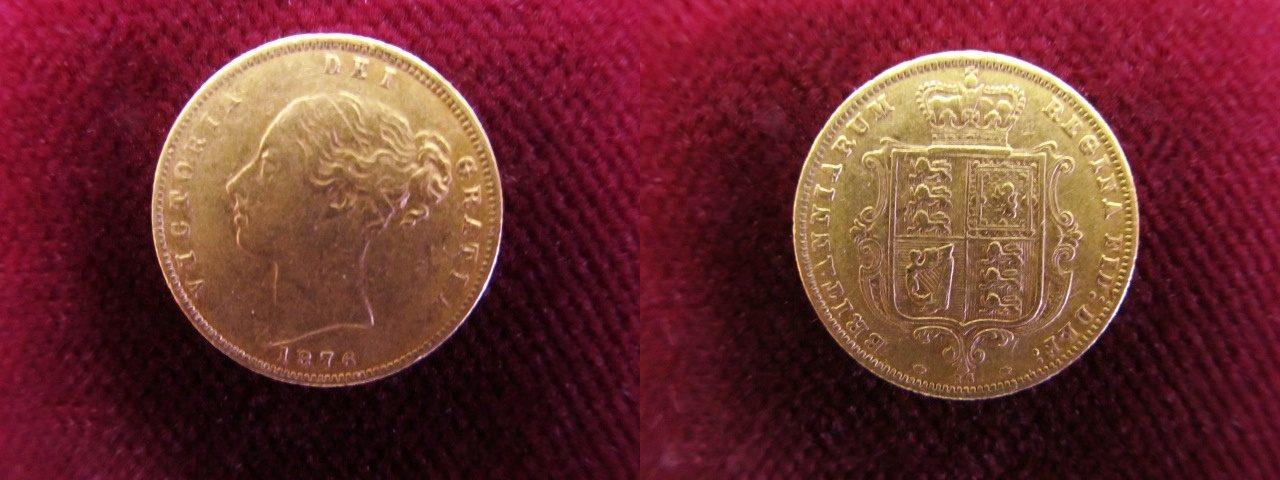 Foto Grossbritannien 1/2 Sovereign 1876