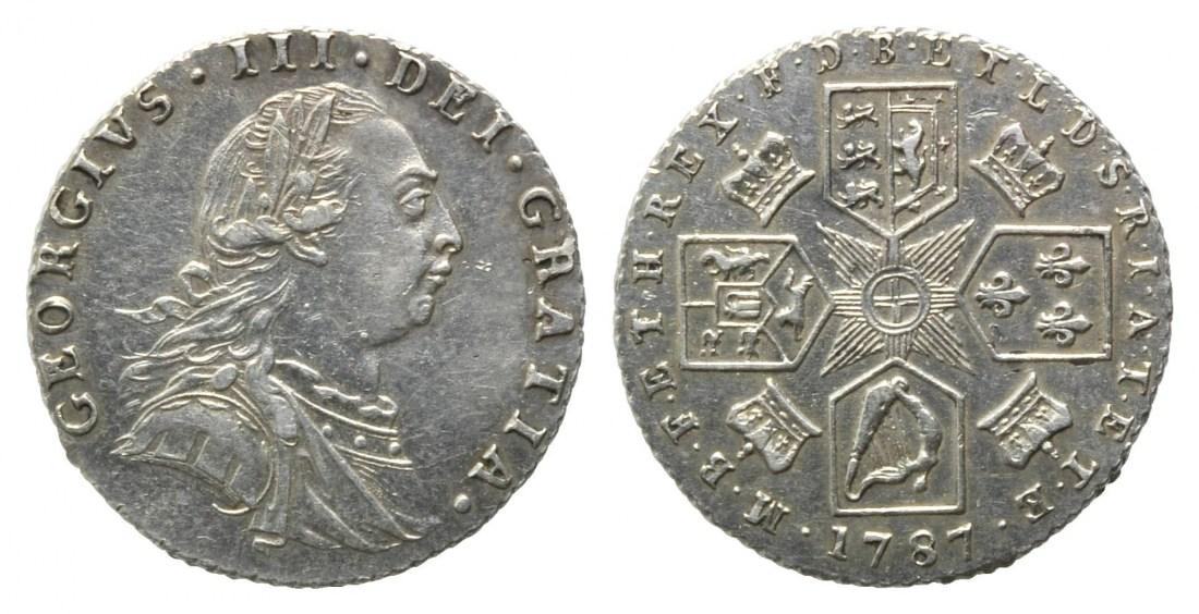 Foto Grossbritannien, 6 Pence 1787,