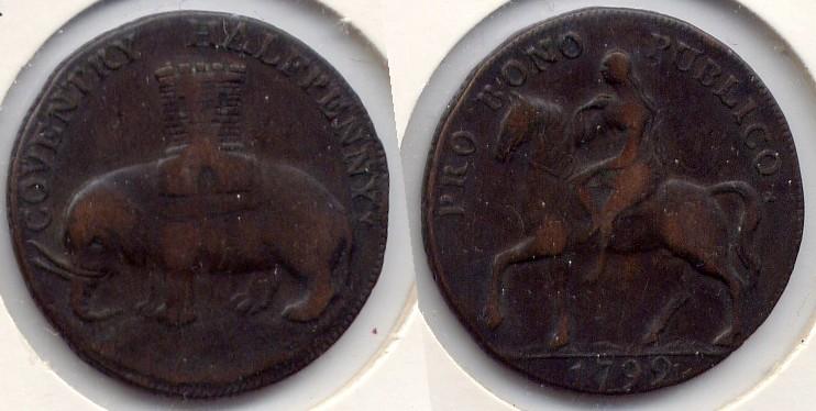 Foto Grossbritannien / Great Britain Halfpenny Token 1792