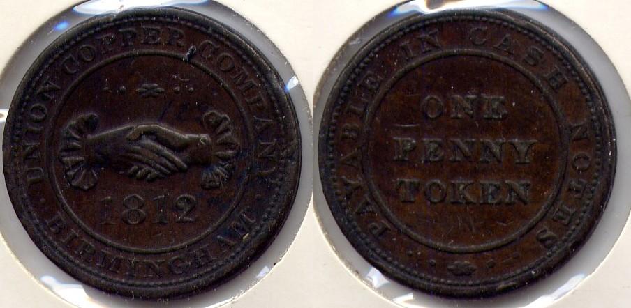 Foto Grossbritannien / Great Britain One Penny Token 1812