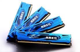 Foto G.SKILL F3-2133C9Q-16GAB Memoria Ram DDR3-2133 16GB /CL9/Kit 4x4GB/Ares blue