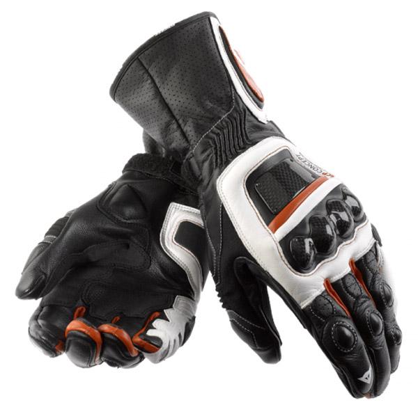 Foto Guante Dainese Steel Core Carbon N/Bl/Ro