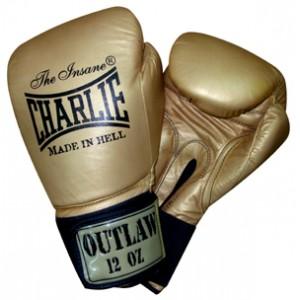 Foto Guante de boxeo charlie outlaw velcro 12 onzas oro