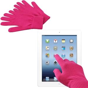 Foto guantes capacitivos rosa lana muvit