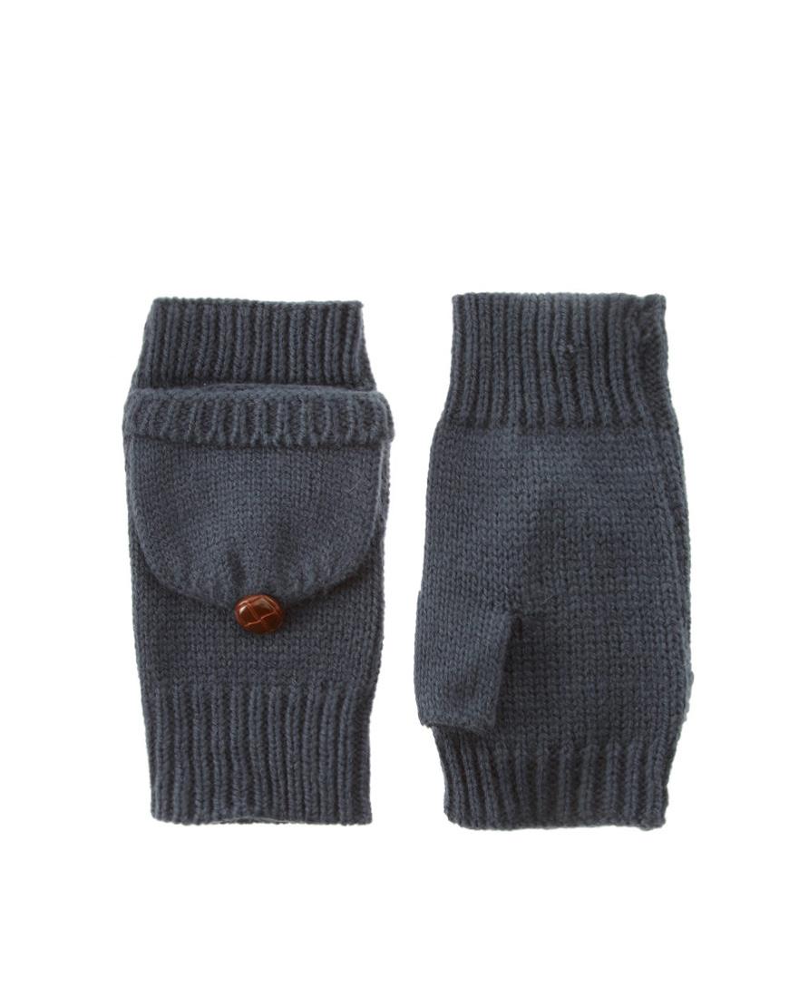 Foto Guantes convertibles básicos de ASOS Azul