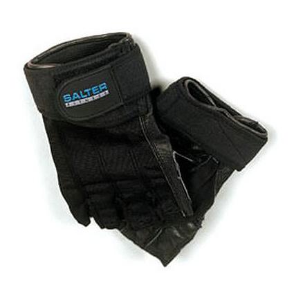 Foto Guantes de piel-spandex Salter negro
