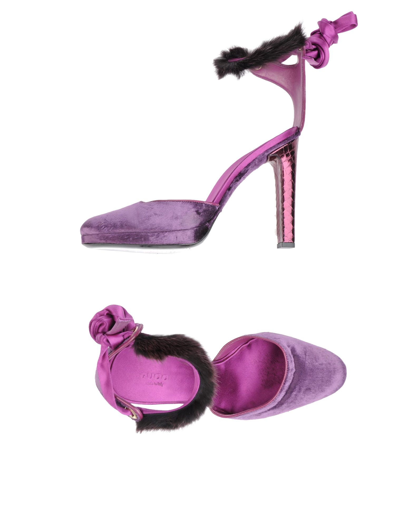 Foto Gucci Sandalias Con Plataforma Mujer Morado