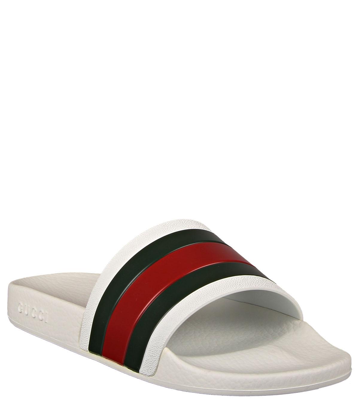 Foto Gucci White Rubber Slide Sandal