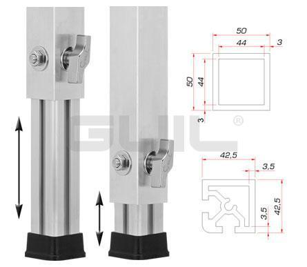 Foto GUIL PTA-440/40-60 Telescopic Leg From 40 To 60 Cm Pallet