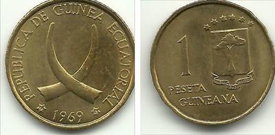 Foto Guinea Ecuatorial - Equatorial Guinea - 1 Peseta Guineana - 1969 - 14566