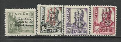 Foto Guinea Española. Año: 1939. Tema: Sellos De España. Habilitados.