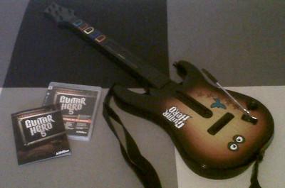 Foto Guitar Hero 5 + Guitarra - Ps3 (español)