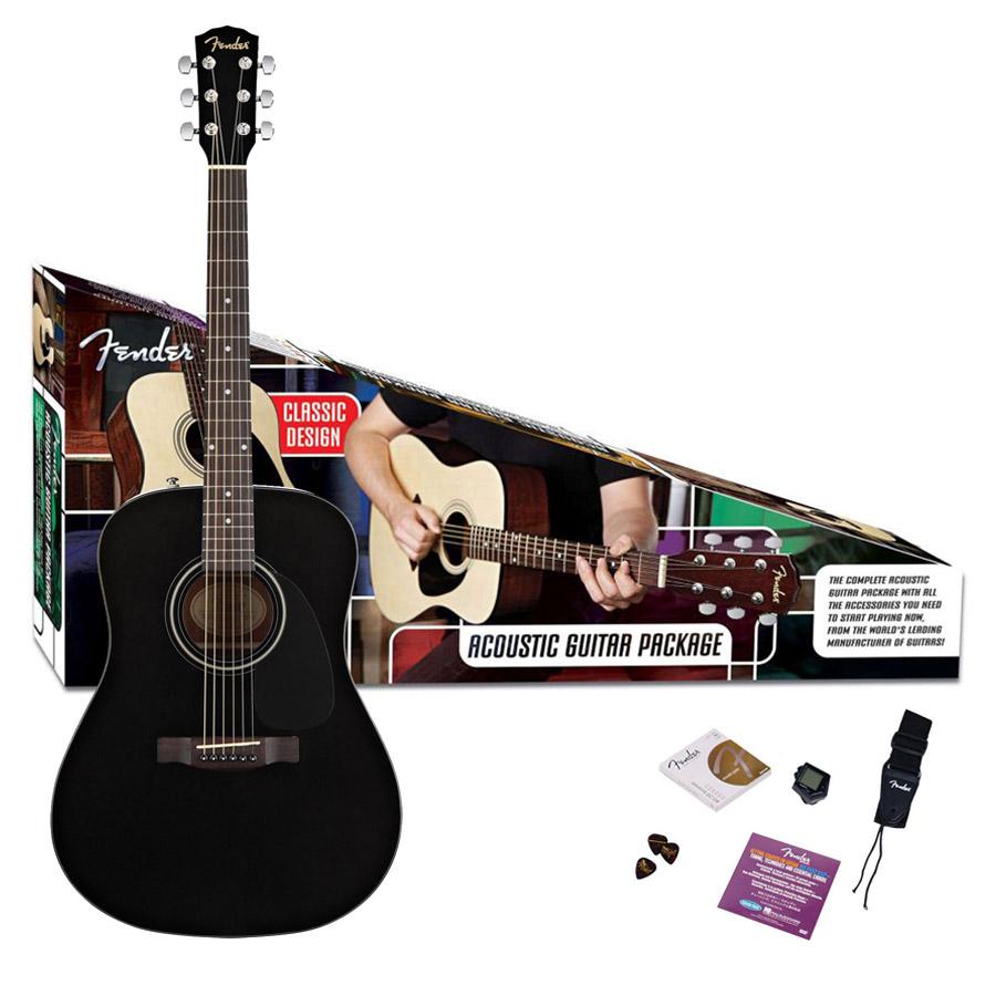 Foto Guitarra Acustica Fender CD-60 BL Pack