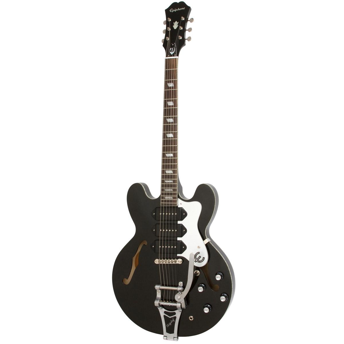 Foto Guitarra Electrica Epiphone Riviera Custom P93 Black Royale