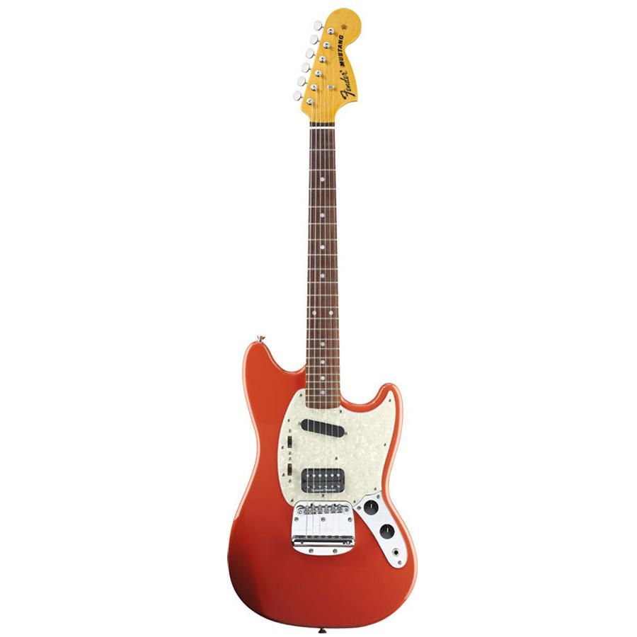 Foto Guitarra Electrica Fender Kurt Cobain Mustang Fiesta Red
