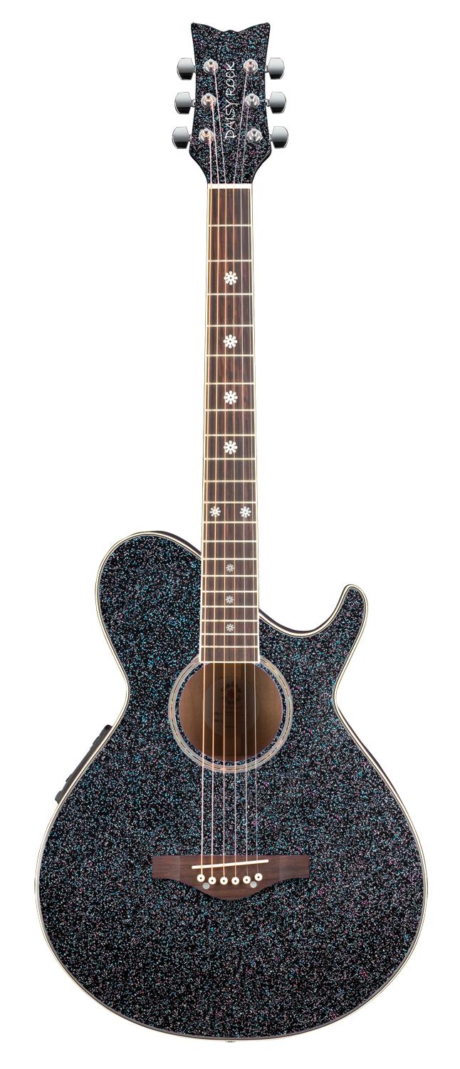 Foto Guitarra electroacustica wildwood artist rainbow sparkle