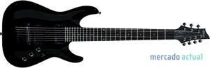 Foto guitarra schecter c-7 black