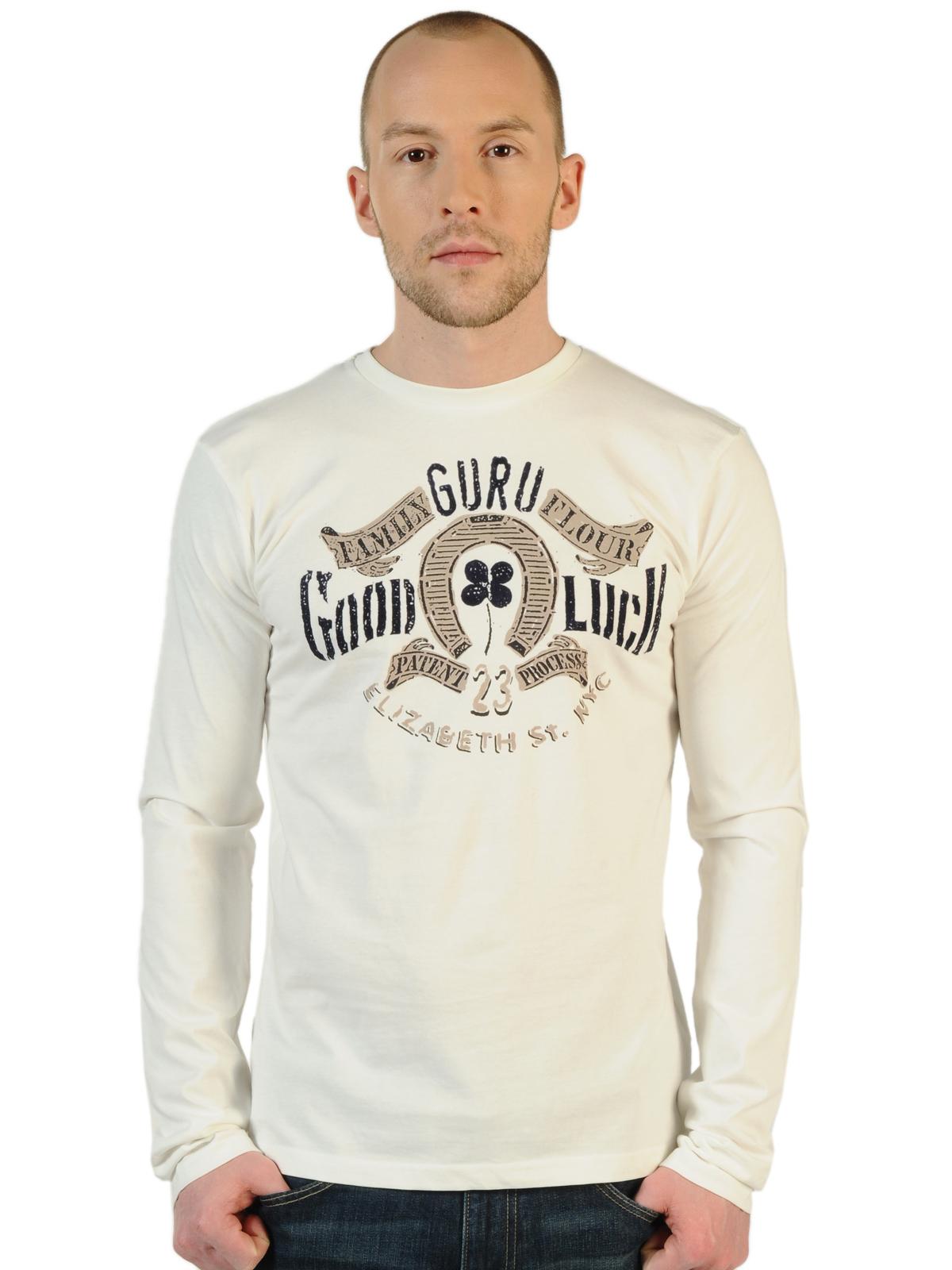 Foto Guru Camiseta m. larga crema combinado M