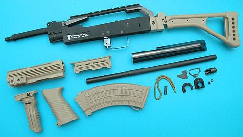 Foto G&P Airsoft AK Special Forces 100M Conversion Kit (Folding Stock)(Sand) - GP687S
