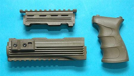 Foto G&P Airsoft AK47 Handguard & Grip (OD) - GP468BS for Airsoft Gun