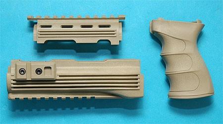Foto G&P Airsoft AK47 Handguard & Grip (Sand) - GP468CS for Airsoft Gun