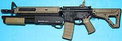 Foto G&P Magpul Battle Rifle w/ Masterkey (Dark Earth) GP-AEG058DE for GP Airsoft Spare Parts Kit Set