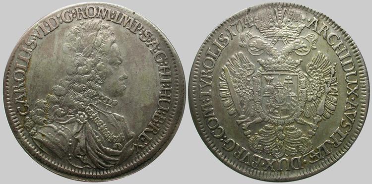Foto Habsburg-Lothringen Taler 1714