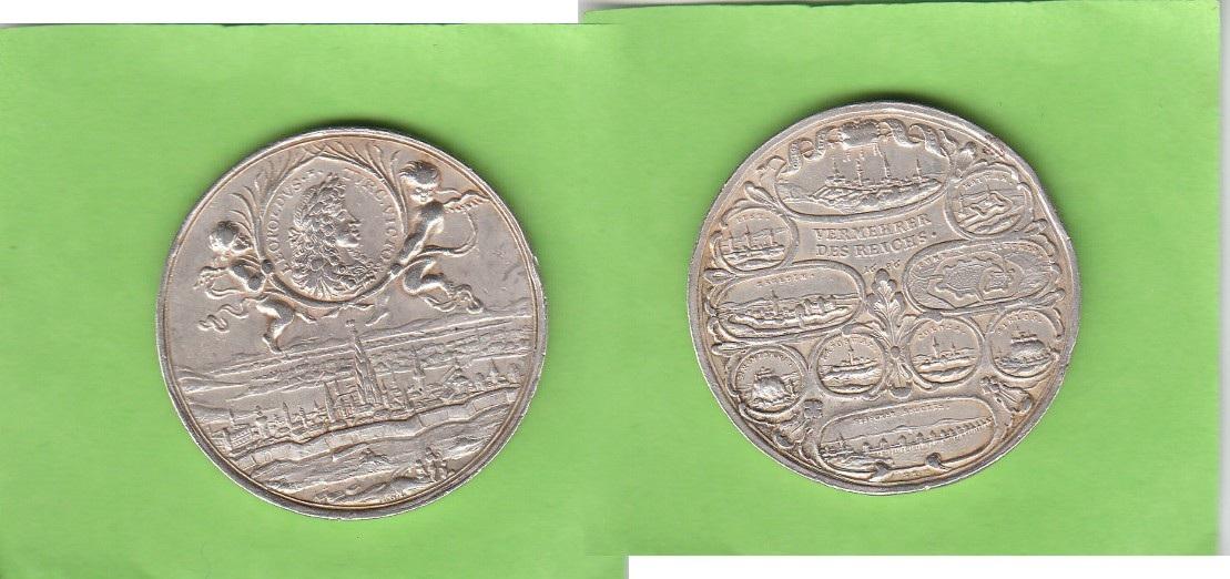 Foto Habsburg Silbermedaille 1686