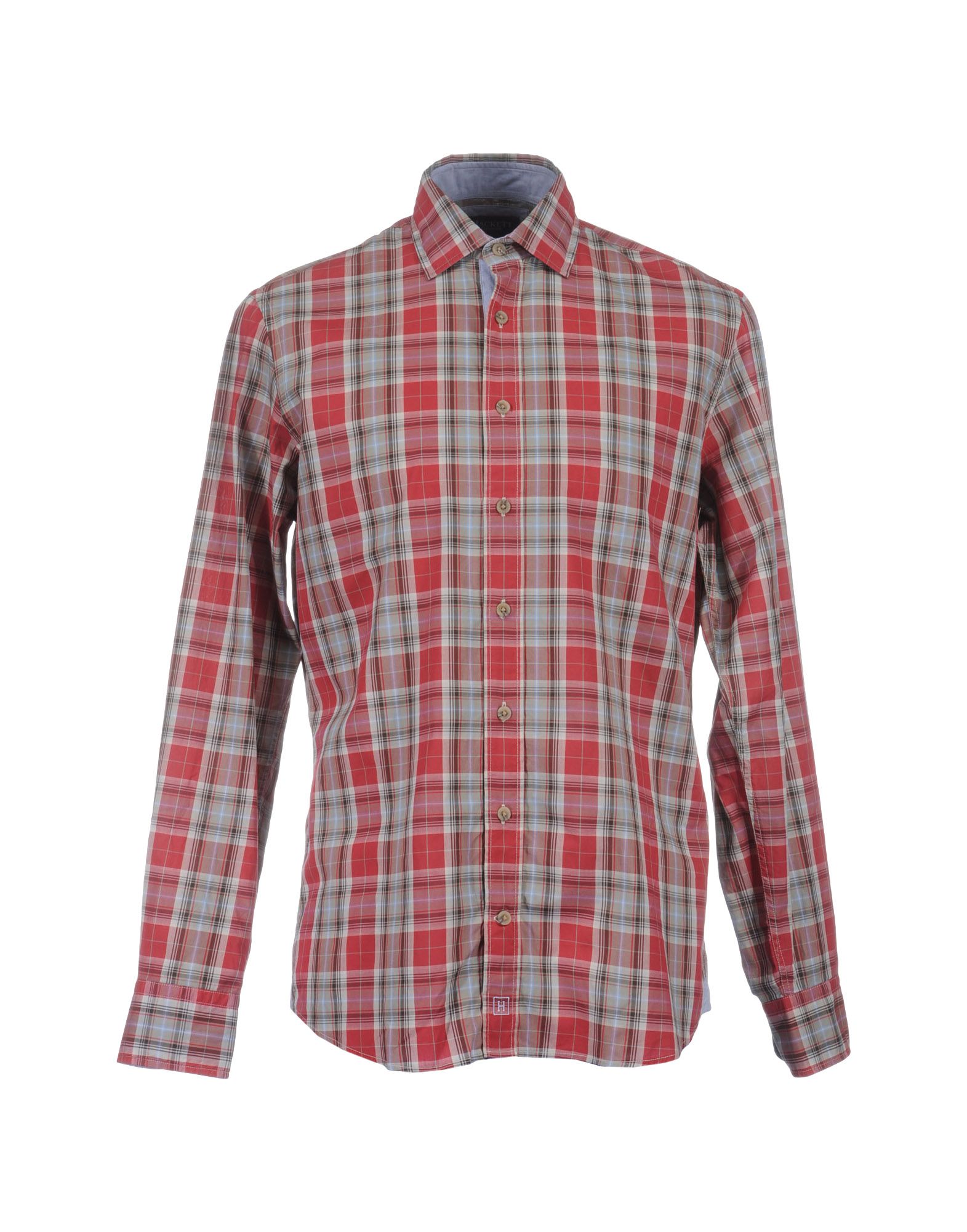 Foto Hackett Camisas De Manga Larga Hombre Rojo