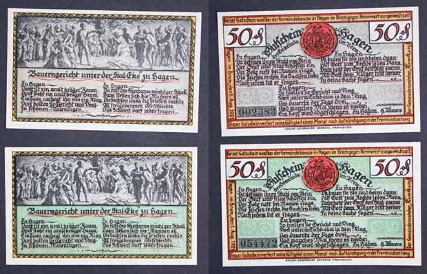 Foto hagen 50 pfennig 1921