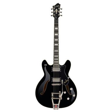Foto Hagstrom Viking Deluxe Tremar BK Black Gloss